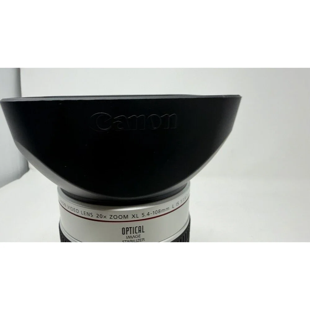 Canon Video Lens 20x Zoom XL 5.4-108mm L IS 1:1.6-3.5 72mm with Hood